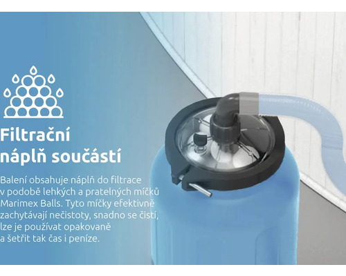 Filtrační zařízení s filtračními koulemi jako filtrační materiál