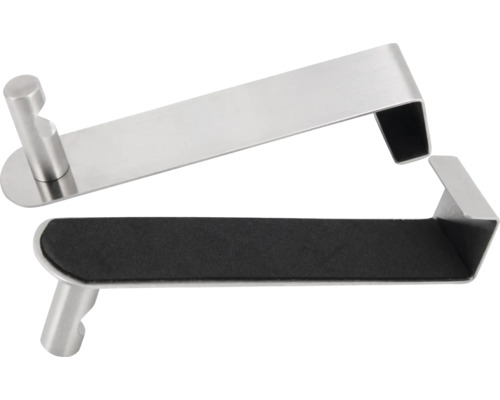 Dva kovové dveřní háčky