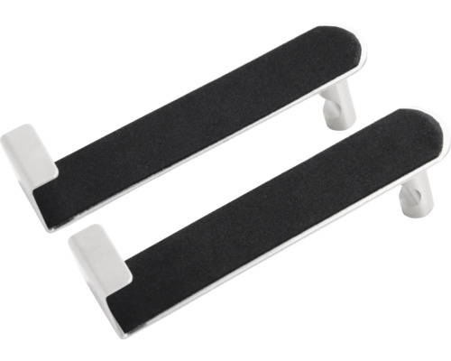 Dvě obouvací lžíce z plastu a textilu