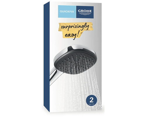 Balení ruční sprchy Grohe se dvěma typy proudu