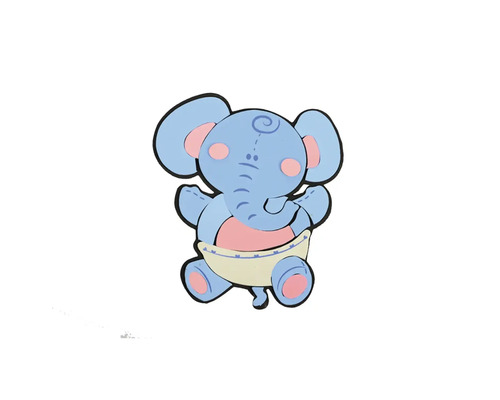 Modrý slon jako dekorativní prvek