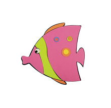 Dekorativní figurka ryby s tečkovaným vzorem