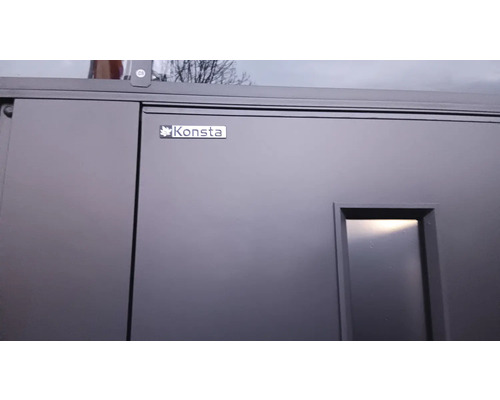 Detailní pohled na zahradní domek Konsta