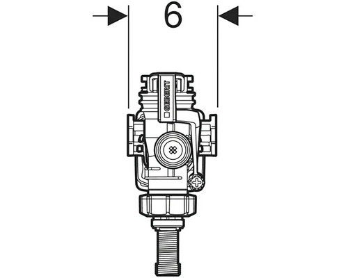 Geberit napouštěcí ventil rozměrový výkres