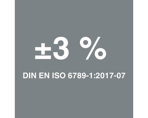 Symbol DIN EN ISO 6789-1:2017-07 pro 3 procenta