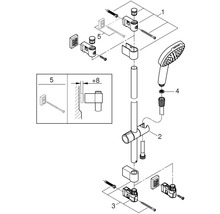 Sprchový set bez baterie Grohe Quickfix Vitalio Comfort 110 II chrom lesk 26930001