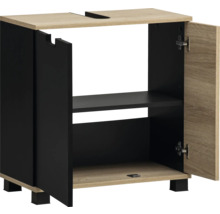 Skříňka pod umyvadlo se dvěma dvířky a policí