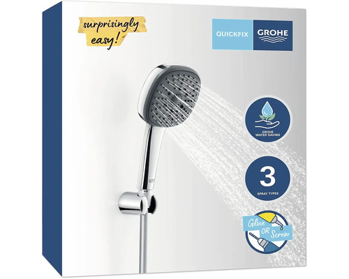 Sprchová hlavice Grohe QuickFix se třemi druhy proudu