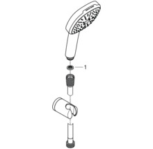 Sprchový set bez baterie Grohe Quickfix Vitalio Comfort 110 x 110 mm chrom 26176001
