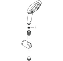 Sprchový set bez baterie Grohe Quickfix Vitalio Comfort 110 x 110 mm chrom 26399001