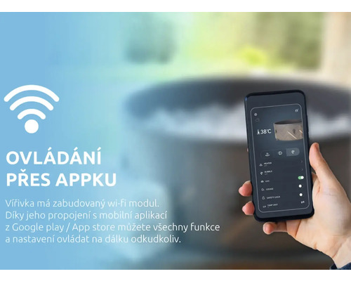 Smartphone pro ovládání vířivky pomocí aplikace