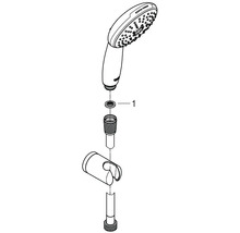 Sprchový set GROHE 110 x 110 mm chrom 27957001