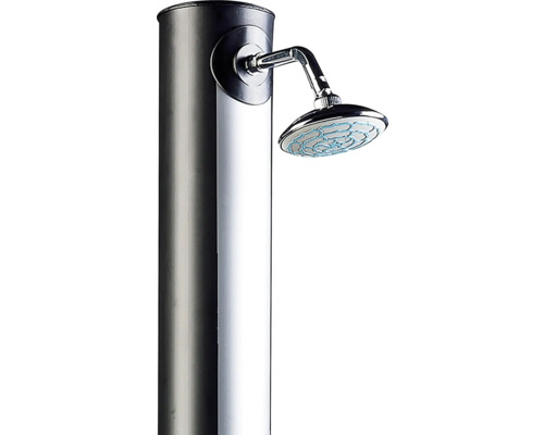 Zahradní sprcha z kovu s sprchovou hlavicí