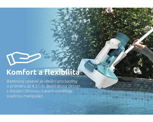 Čistič bazénů se používá k čištění bazénu