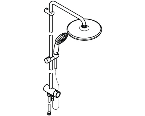 Sprchová souprava s hlavovou a ruční sprchou