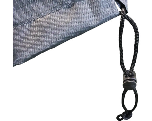 Detail textilního krytu se stahovací šňůrkou