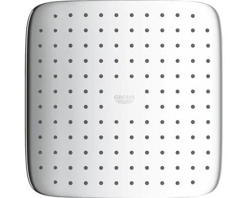Čtvercová sprchová hlavice s tryskami a logem Grohe