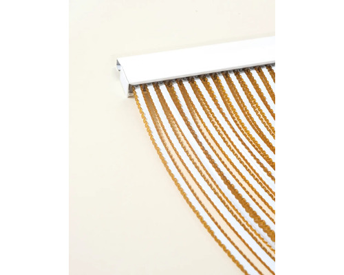 Závěs z plastových korálků s vodicí lištou