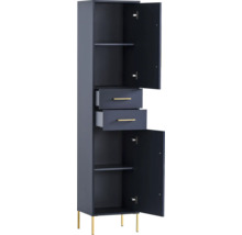 Vysoká skříň se dvěma zásuvkami a několika přihrádkami