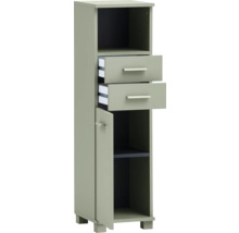 Koupelnová skříňka se dvěma zásuvkami, otevřenou přihrádkou a dvířky