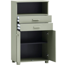 Skříň se zásuvkami a dvířky