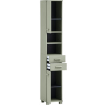 Vysoká skříňka se zásuvkami a policemi do koupelny