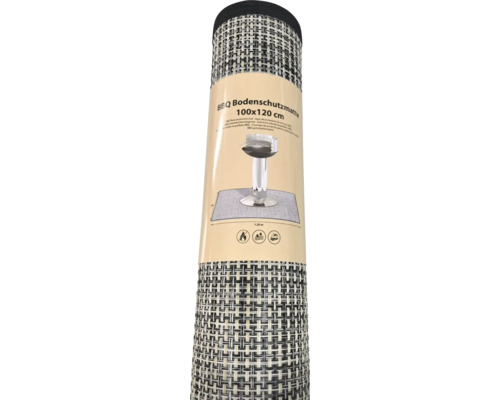 BBQ podložka na podlahu, 100 x 120 cm, na ochranu před ohněm, vodou a nečistotami