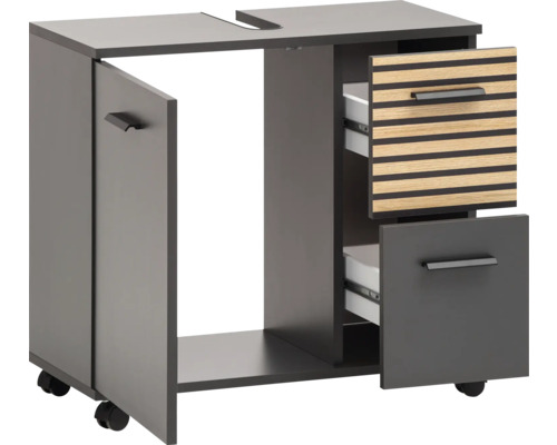 Skříňka pod umyvadlo se zásuvkami a dvířky