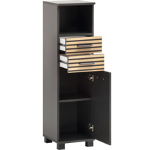 Koupelnová skříňka se dvěma zásuvkami a otevřenou přihrádkou