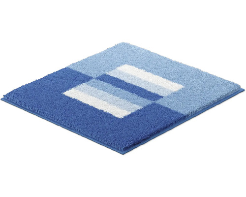 Čtvercová koupelnová předložka s pruhovaným vzorem