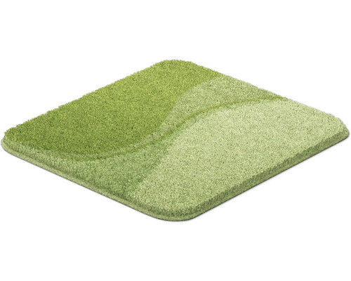 Čtvercový zelený koberec se vzorem