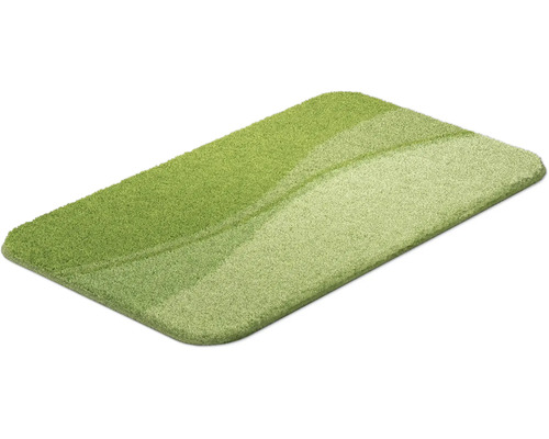 Zelená koupelnová předložka se vzorem