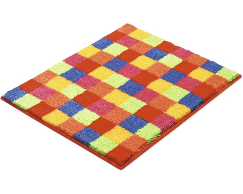 Čtvercový koberec se šachovnicovým vzorem
