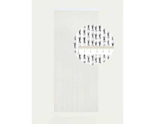 Provázkový závěs se vzorem a detailním pohledem