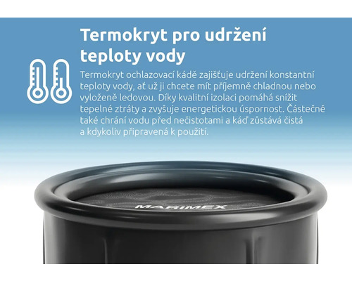 Termokryt Marimex pro udržení teploty vody v ochlazovacím sudu
