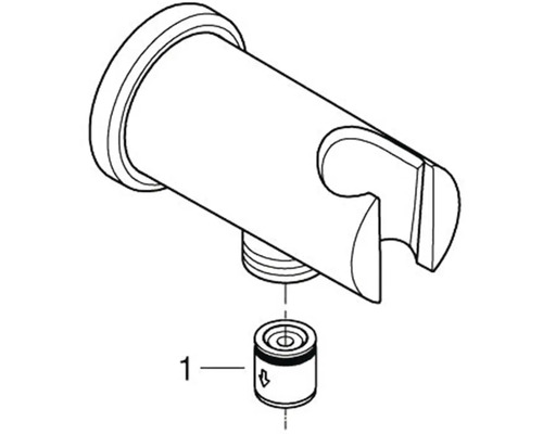 Držák sprchy s těsněním jako náhradní díl