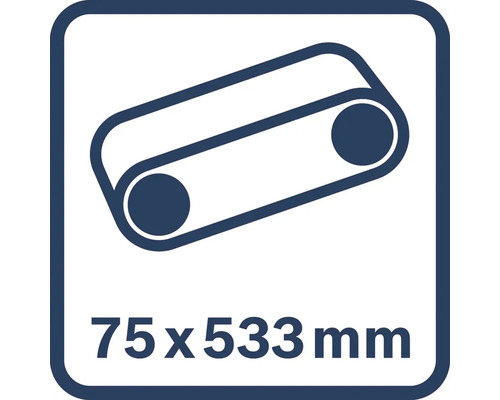 Brusný pás, rozměr 75 x 533 milimetrů