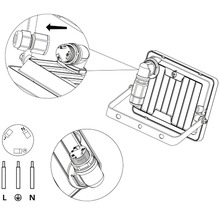 LED reflektor LEDMED VANA SMD EASY IP65 20 W 2200 lm 4000 K antracit