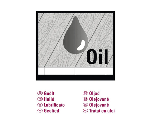 Symbol pro olejované dřevo