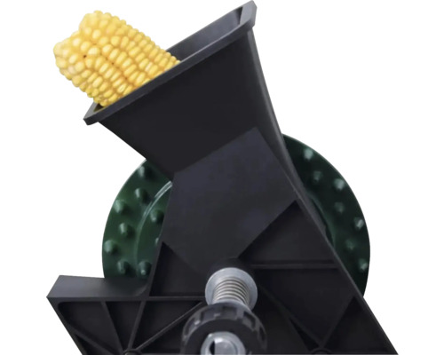 Kukuřičný klas ve stroji na odstraňování kukuřice
