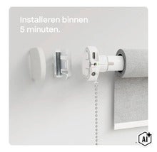 Elektrický motor pro rolety s řetízkovým ovládáním pro dodatečnou montáž se snadnou instalací na stěnu za pět minut (Image AI modified or generated)