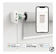 Chytrý motor na rolety s ovládáním přes aplikaci a kompatibilitou s Google Home, SmartThings a Alexa (Image AI modified or generated)