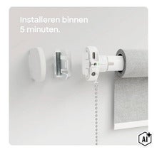 Montážní návod pro elektrický pohon rolet s nástěnným držákem a příslušenstvím pro rychlou instalaci. (Image AI modified or generated)