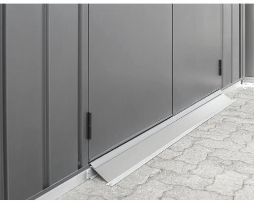 Detail zahradního domku s podlahovým profilem