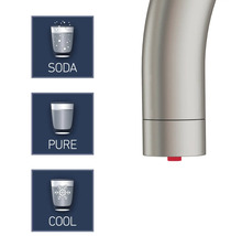 Dřezová baterie páková KEO SØDA nerezová ocel bez boxu a filtru