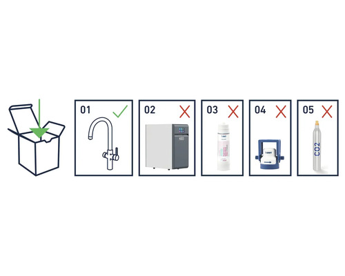 Rozsah dodávky výrobníku sody s armaturou