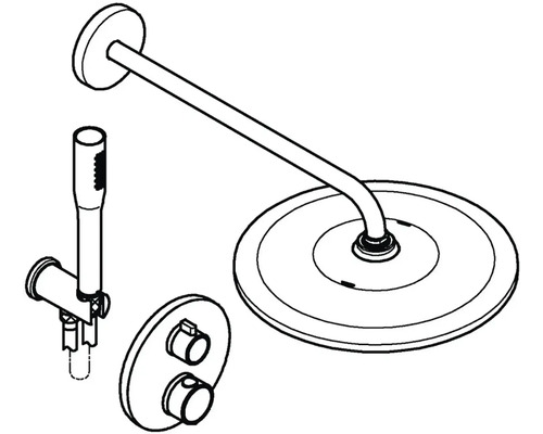 Sprchový set s ruční sprchou a armaturou