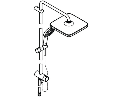 Sprchová souprava s hlavovou a ruční sprchou