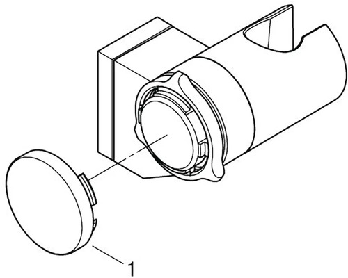 Držák sprchy s krytkou
