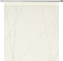 Béžová roleta s geometrickým vzorem pro dekoraci oken a ochranu proti slunci